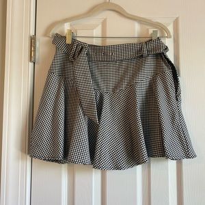 Zara plaid belt skirt size large